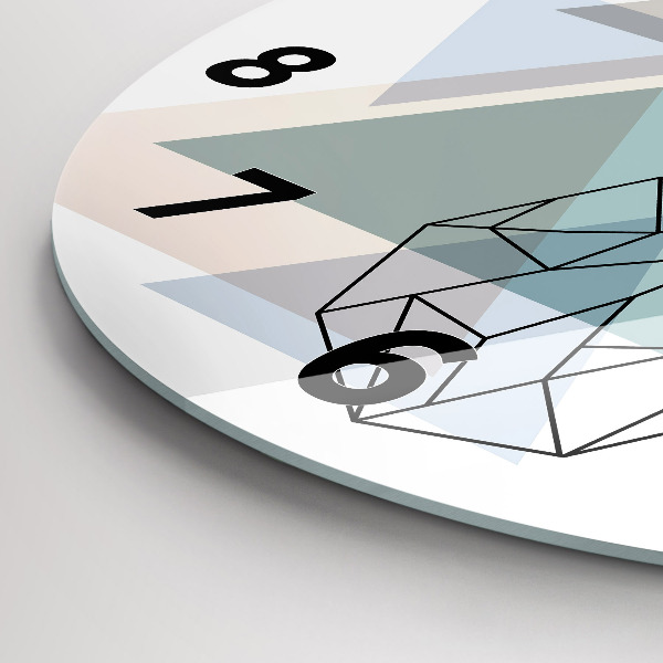 Orologio rotondo in vetro Renna stile scandinavo