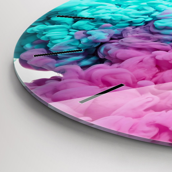 Orologio rotondo in vetro Arte moderna - macchie