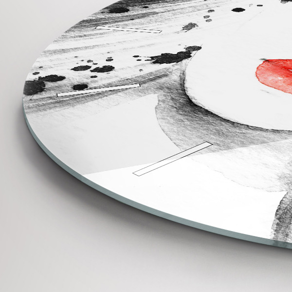 Orologio rotondo in vetro Donna con cappello