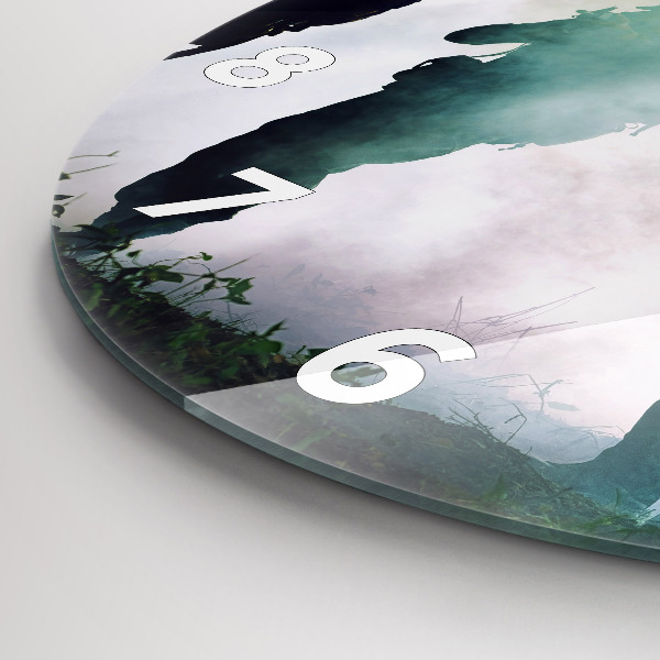 Orologio rotondo in vetro Soldati dell'esercito nella foresta