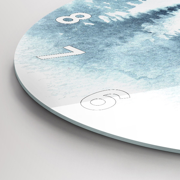 Orologio rotondo in vetro Foresta invernale