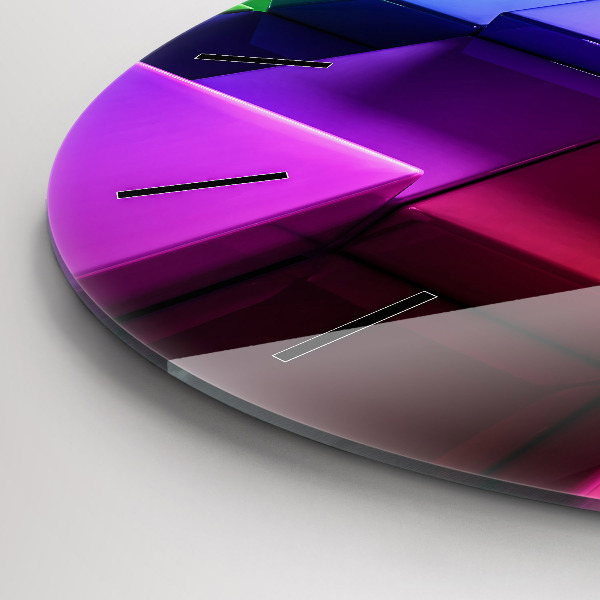 Orologio rotondo Cubi colorati