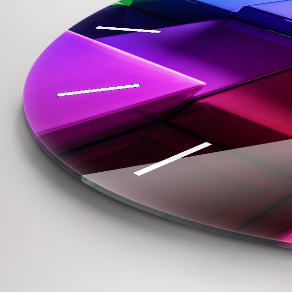 Orologio rotondo Cubi colorati