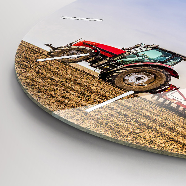 Orologio rotondo Contadino su un trattore