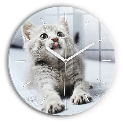 Orologio rotondo Gatto sul divano