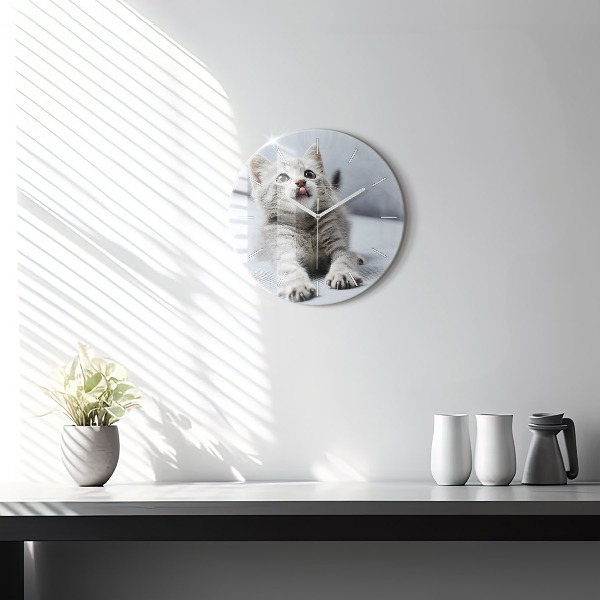 Orologio rotondo Gatto sul divano