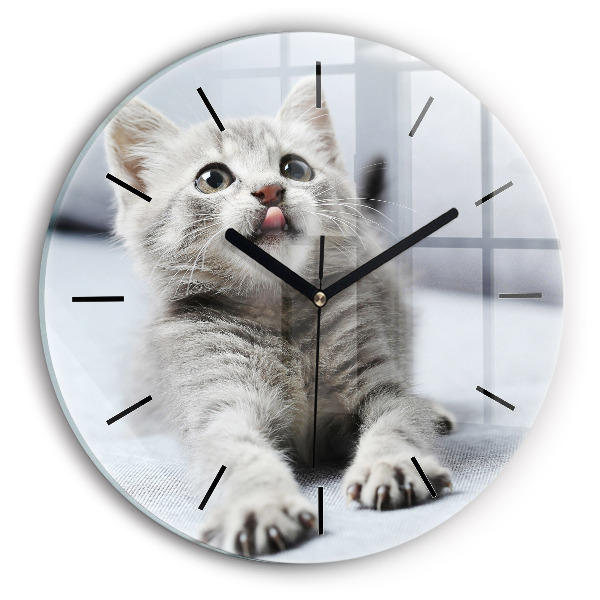 Orologio rotondo Gatto sul divano