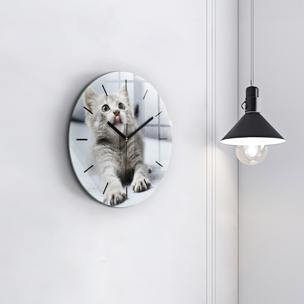 Orologio rotondo Gatto sul divano