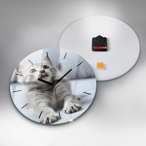 Orologio rotondo Gatto sul divano