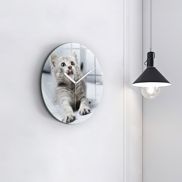Orologio rotondo Gatto sul divano