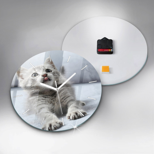 Orologio rotondo Gatto sul divano