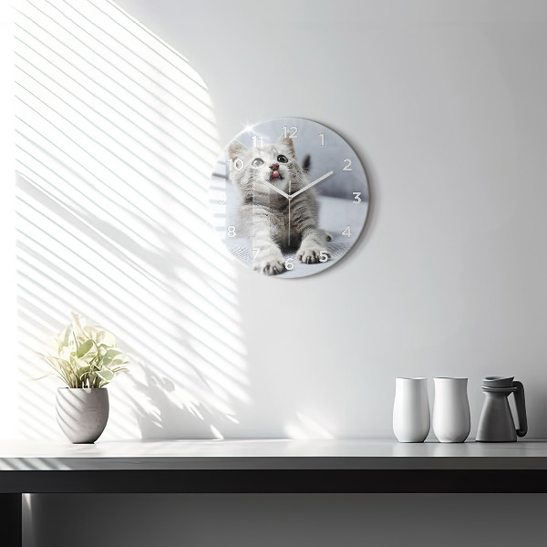 Orologio rotondo Gatto sul divano
