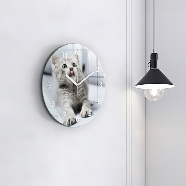 Orologio rotondo Gatto sul divano