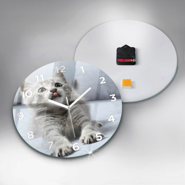 Orologio rotondo Gatto sul divano