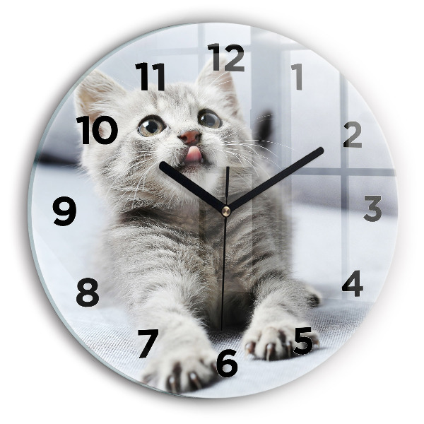 Orologio rotondo Gatto sul divano