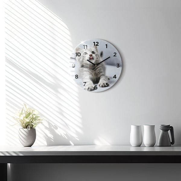 Orologio rotondo Gatto sul divano