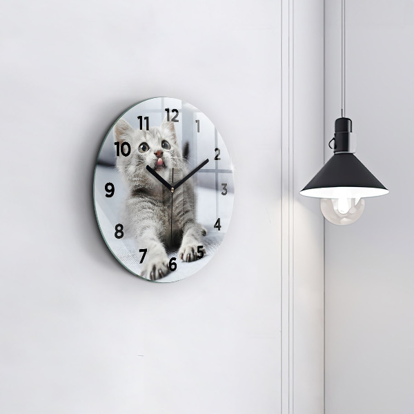 Orologio rotondo Gatto sul divano