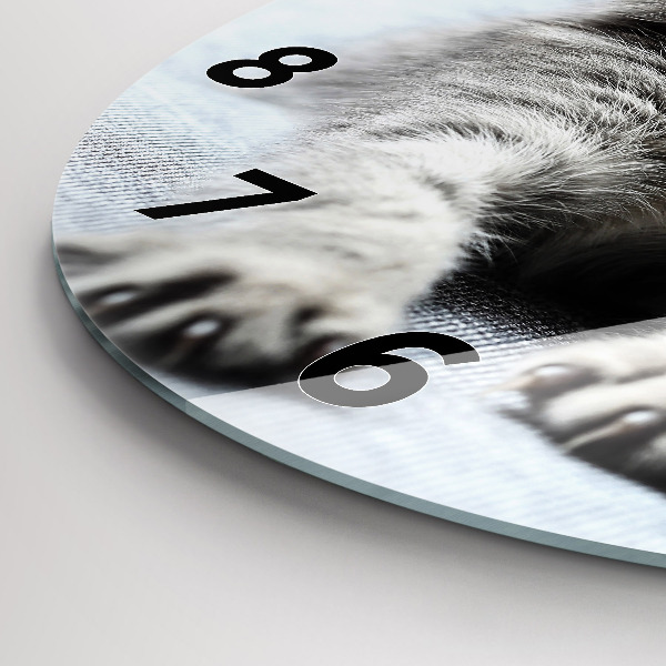 Orologio rotondo Gatto sul divano