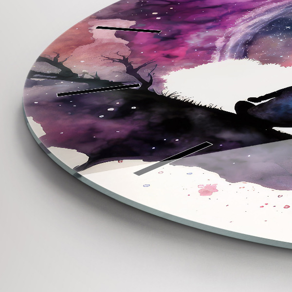 Orologio rotondo in vetro Stile di vita meditativo