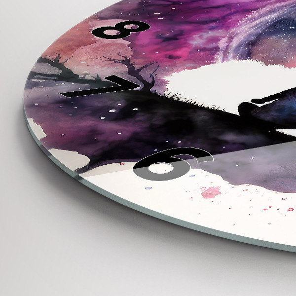 Orologio rotondo in vetro Stile di vita meditativo