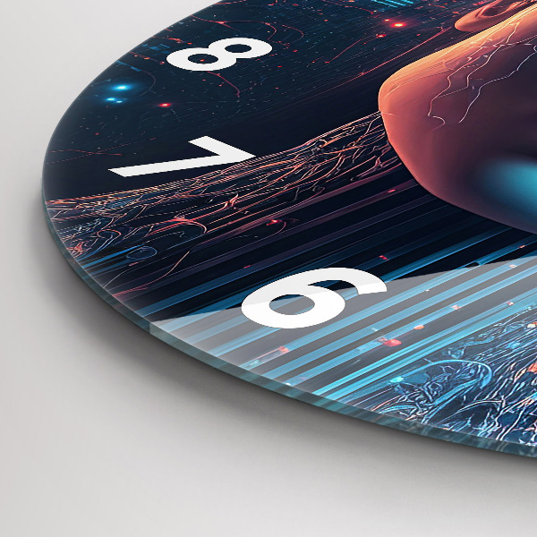 Orologio rotondo in vetro Intelligenza artificiale