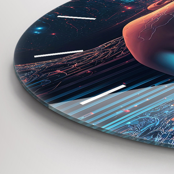 Orologio rotondo in vetro Intelligenza artificiale