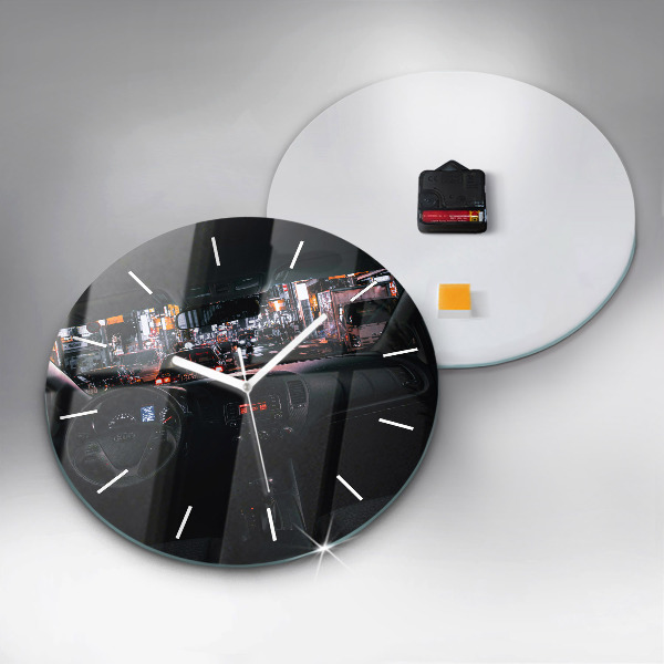 Orologio rotondo in vetro Auto a Tokyo