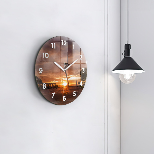 Orologio rotondo in vetro Parco Olimpico di Barcellona