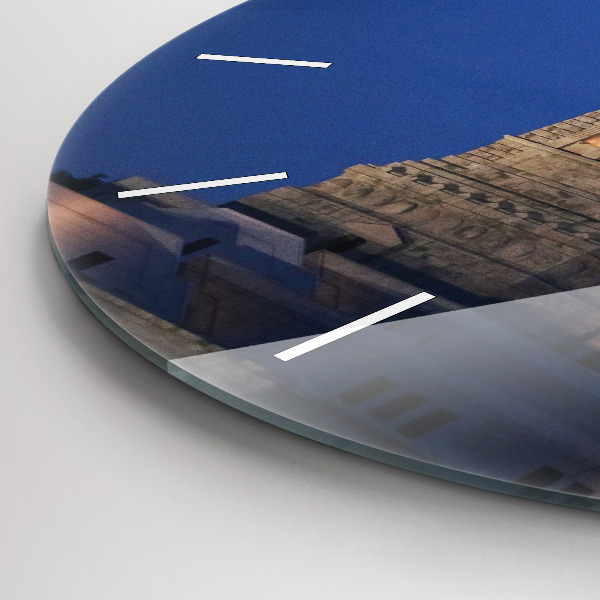 Orologio rotondo in vetro Statua della Libertà New York