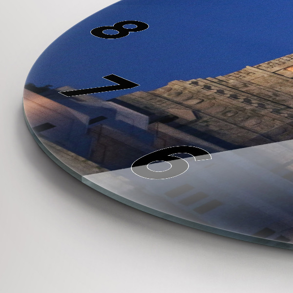 Orologio rotondo in vetro Statua della Libertà New York