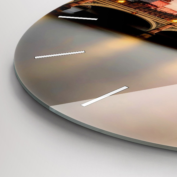 Orologio rotondo in vetro Panorama del Big Ben di Londra