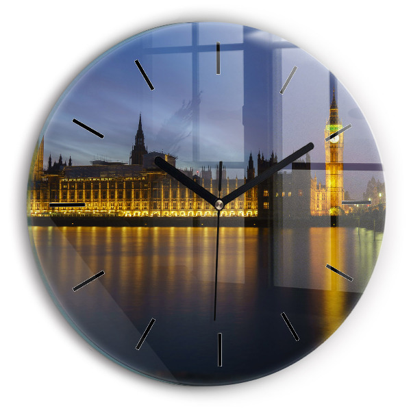 Orologio rotondo in vetro Palazzo Winchester Londra