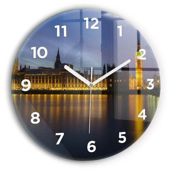 Orologio rotondo in vetro Palazzo Winchester Londra