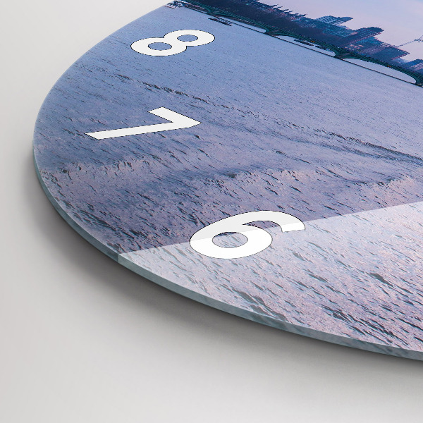 Orologio rotondo in vetro Panorama della città dal London Eye