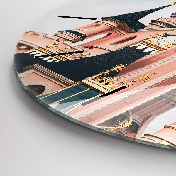 Orologio rotondo in vetro Castello di Disneyland Paris