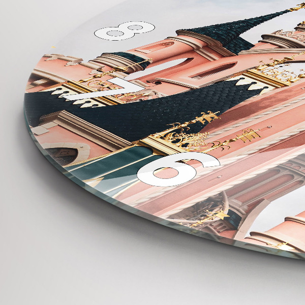 Orologio rotondo in vetro Castello di Disneyland Paris