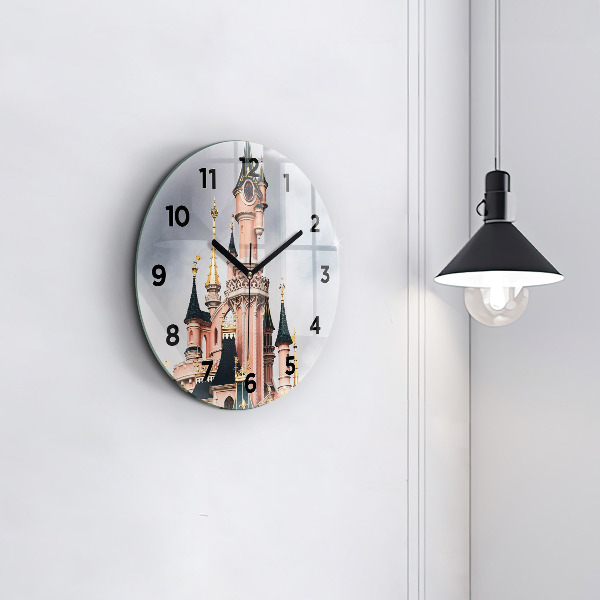 Orologio rotondo in vetro Castello di Disneyland Paris