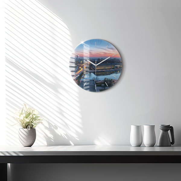 Orologio rotondo Breslavia da un drone