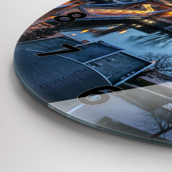 Orologio rotondo Breslavia da un drone