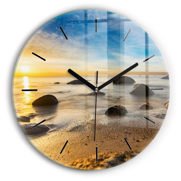 Orologio rotondo Alba sul Mar Baltico