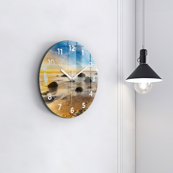 Orologio rotondo Alba sul Mar Baltico