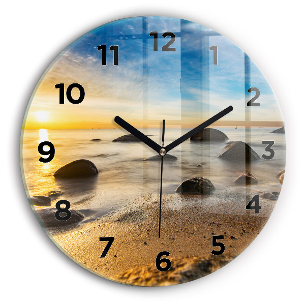 Orologio rotondo Alba sul Mar Baltico