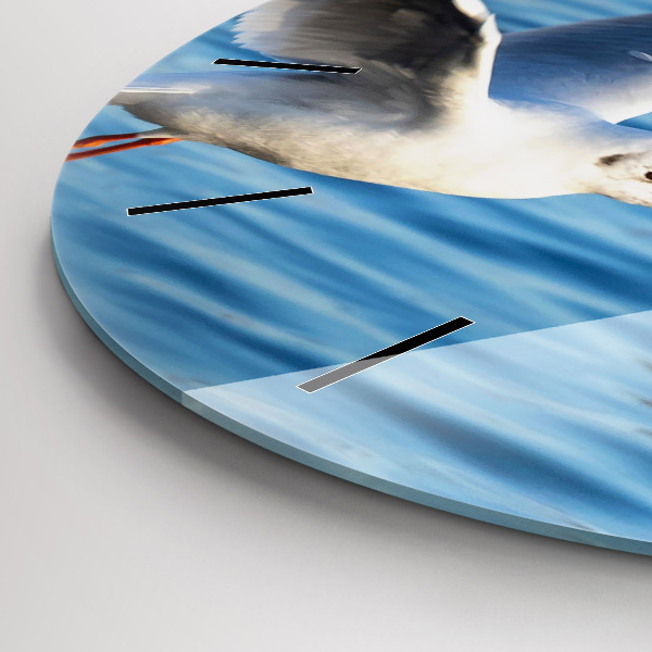 Orologio rotondo in vetro Gabbiani a Gdynia