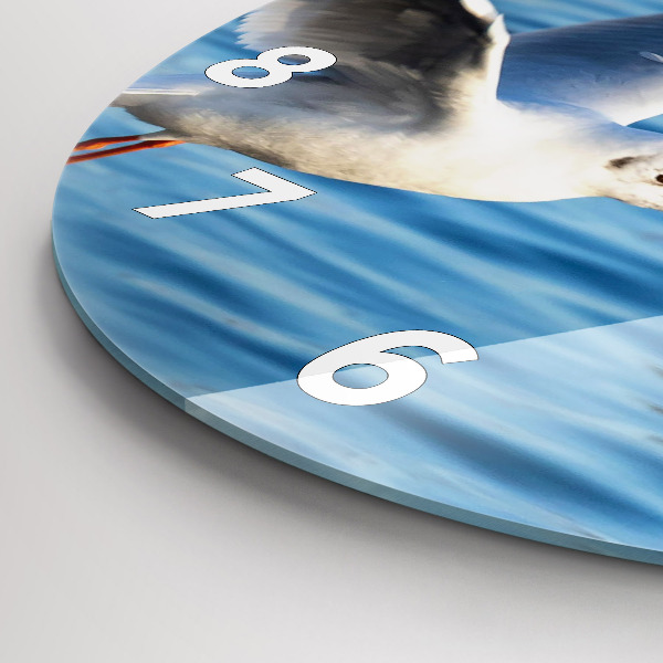 Orologio rotondo in vetro Gabbiani a Gdynia