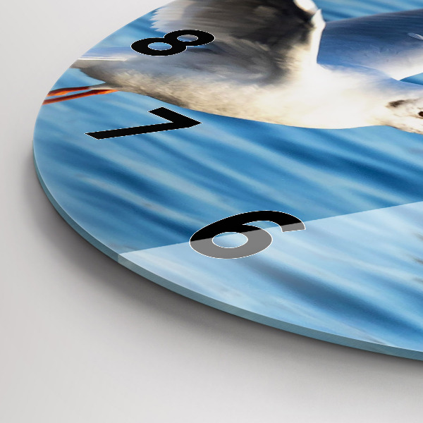 Orologio rotondo in vetro Gabbiani a Gdynia