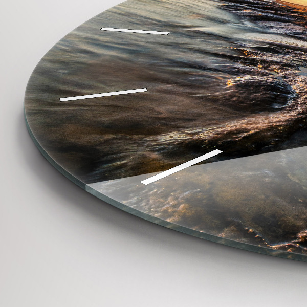 Orologio rotondo Il Faro e il Mar Baltico