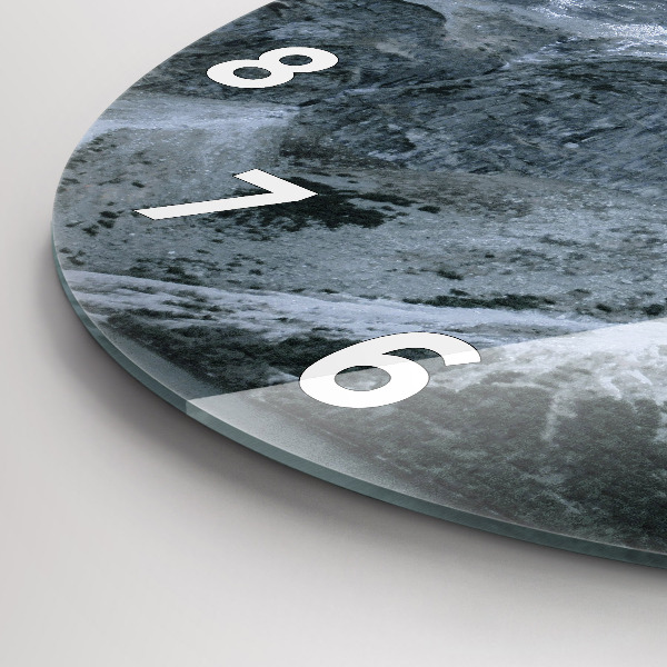 Orologio rotondo in vetro Morskie Oko nei Monti Tatra