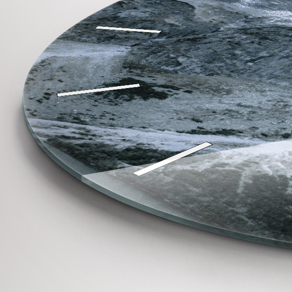 Orologio rotondo in vetro Morskie Oko nei Monti Tatra