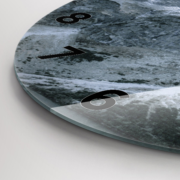 Orologio rotondo in vetro Morskie Oko nei Monti Tatra