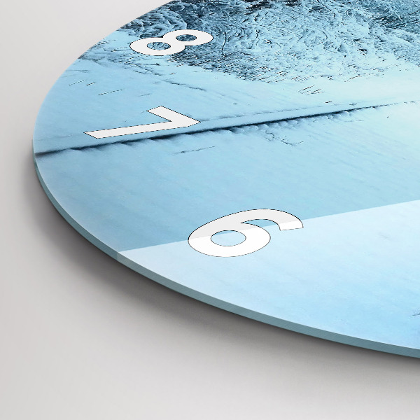 Orologio rotondo in vetro Cervi sulle tracce